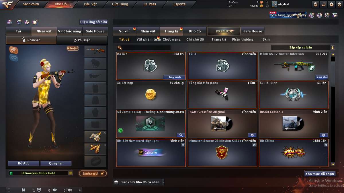 shop acc cf uy tin gia re